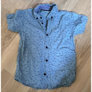 Primark Green Sleeveless Polo Shirt  boys 5/6– 100% Cotton – Printed Top